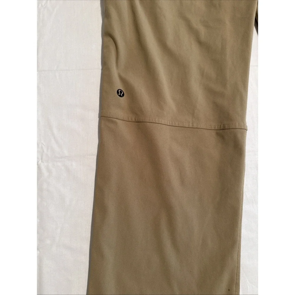 PANTS GOLF MENS 36X32 2021 Lululemon ABC Classic Pocket Warpstreme  TAN LM5967S